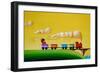 A Friendly Choo-Choo-Cindy Thornton-Framed Premium Giclee Print