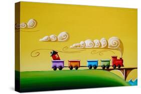 A Friendly Choo-Choo-Cindy Thornton-Stretched Canvas