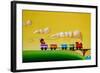 A Friendly Choo-Choo-Cindy Thornton-Framed Art Print