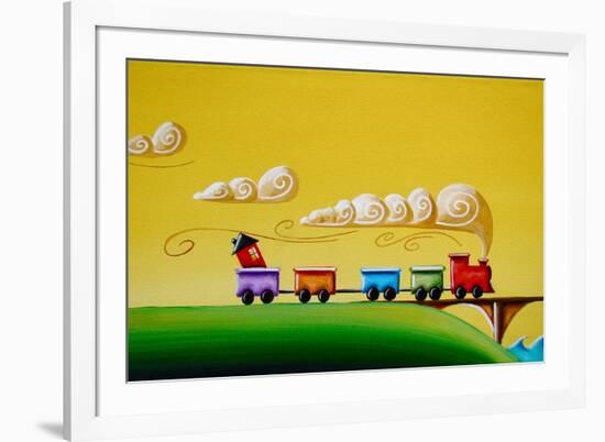 A Friendly Choo-Choo-Cindy Thornton-Framed Art Print