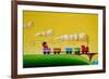 A Friendly Choo-Choo-Cindy Thornton-Framed Art Print