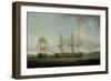 A Frigate of the Honourable East India Company in Two Positions off the Indian Coast-Thomas Whitcombe-Framed Giclee Print