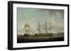 A Frigate of the Honourable East India Company in Two Positions off the Indian Coast-Thomas Whitcombe-Framed Giclee Print