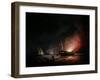 A Frigate on Fire after a Battle, 1835-Thomas Buttersworth-Framed Giclee Print