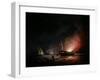 A Frigate on Fire after a Battle, 1835-Thomas Buttersworth-Framed Giclee Print