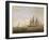 A Frigate Running under Full Sail, with a Cutter and a Lugger Off the West Country-Thomas Luny-Framed Giclee Print