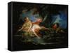 A Frightened Bather, 1736-François Boucher-Framed Stretched Canvas
