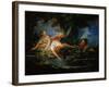 A Frightened Bather, 1736-François Boucher-Framed Giclee Print