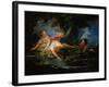 A Frightened Bather, 1736-François Boucher-Framed Giclee Print