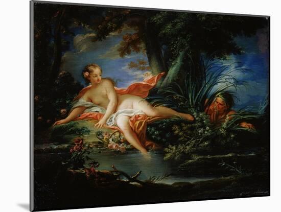 A Frightened Bather, 1736-François Boucher-Mounted Giclee Print