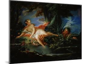 A Frightened Bather, 1736-François Boucher-Mounted Giclee Print