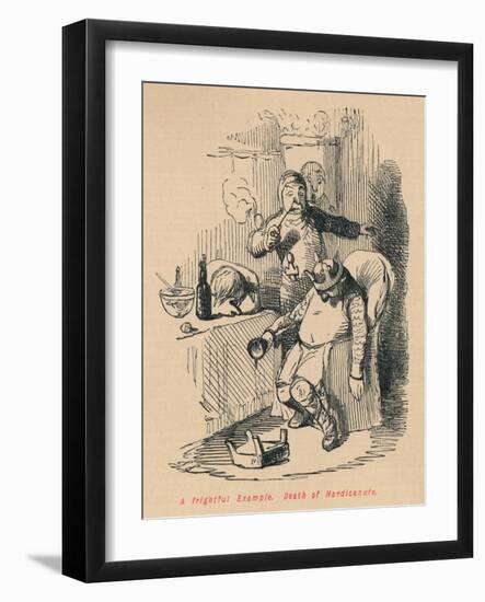 'A frightful Example. Death of Hardicanute', c1860, (c1860)-John Leech-Framed Giclee Print