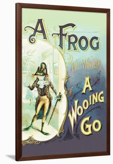 A Frog: A Wooing Go-null-Framed Art Print