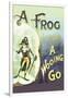 A Frog: A Wooing Go-null-Framed Art Print