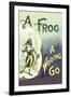 A Frog: A Wooing Go-null-Framed Art Print