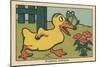 A Frog Balances on a Duck's Beak.” Critical Position” ,1936 (Illustration)-Benjamin Rabier-Mounted Giclee Print