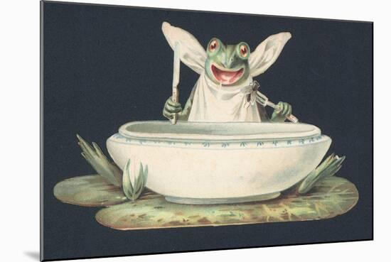 A Frog Eating a Fly-null-Mounted Giclee Print