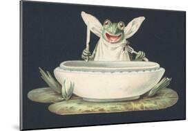 A Frog Eating a Fly-null-Mounted Giclee Print