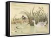 "A Frog He Would A-Wooing Go" 1 of 4-Randolph Caldecott-Framed Stretched Canvas