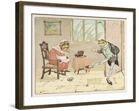 "A Frog He Would A-Wooing Go" 2 of 4-Randolph Caldecott-Framed Art Print