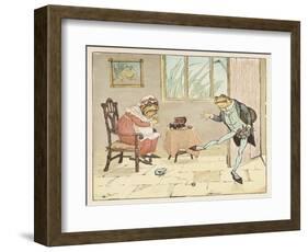 "A Frog He Would A-Wooing Go" 2 of 4-Randolph Caldecott-Framed Art Print