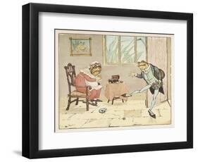 "A Frog He Would A-Wooing Go" 2 of 4-Randolph Caldecott-Framed Art Print