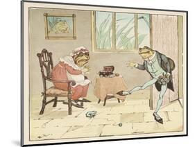 "A Frog He Would A-Wooing Go" 2 of 4-Randolph Caldecott-Mounted Art Print