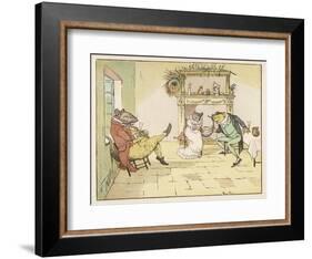 "A Frog He Would A-Wooing Go" 3 of 4-Randolph Caldecott-Framed Art Print