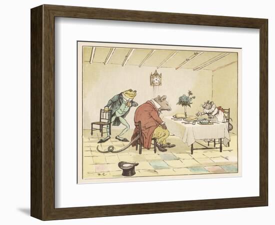 "A Frog He Would A-Wooing Go" 4 of 4-Randolph Caldecott-Framed Art Print