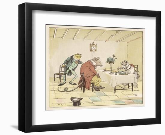 "A Frog He Would A-Wooing Go" 4 of 4-Randolph Caldecott-Framed Art Print