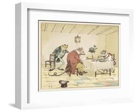 "A Frog He Would A-Wooing Go" 4 of 4-Randolph Caldecott-Framed Art Print