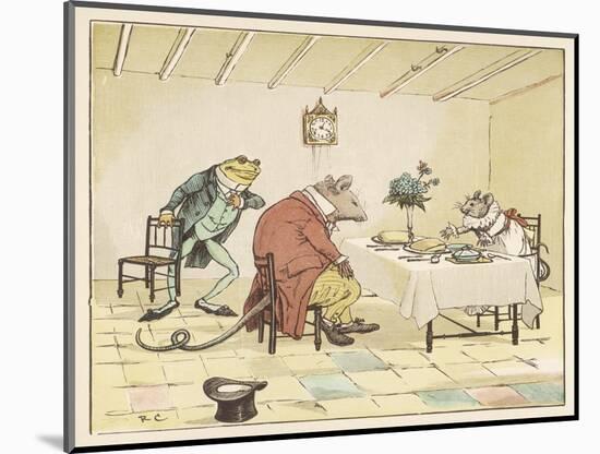 "A Frog He Would A-Wooing Go" 4 of 4-Randolph Caldecott-Mounted Art Print