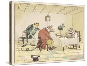 "A Frog He Would A-Wooing Go" 4 of 4-Randolph Caldecott-Stretched Canvas