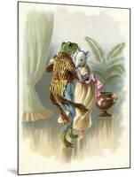 A Frog He Would a Wooing Go, Children's Book Illustration-null-Mounted Giclee Print