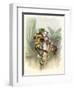 A Frog He Would a Wooing Go, Children's Book Illustration-null-Framed Giclee Print