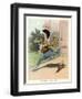 A Frog He Would a Wooing Go, Children's Book Illustration-null-Framed Premium Giclee Print