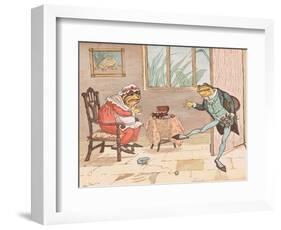 A Frog He Would a Wooing Go-Randolph Caldecott-Framed Giclee Print