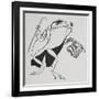 A Frog Wearing Top Hat and Tails, Carrying a Cane-Arthur Rackham-Framed Giclee Print