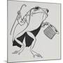 A Frog Wearing Top Hat and Tails, Carrying a Cane-Arthur Rackham-Mounted Giclee Print