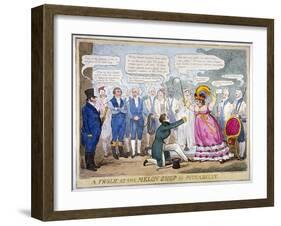 A Frolic at the Melon Shop in Piccadilly, 1826-Isaac Robert Cruikshank-Framed Giclee Print