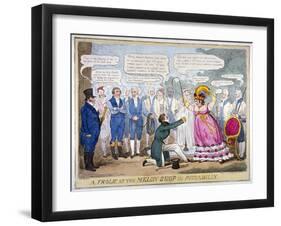 A Frolic at the Melon Shop in Piccadilly, 1826-Isaac Robert Cruikshank-Framed Giclee Print