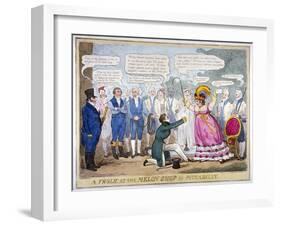 A Frolic at the Melon Shop in Piccadilly, 1826-Isaac Robert Cruikshank-Framed Giclee Print