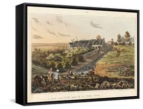 A Front View of the Farm of La Haye Sainte-James Rouse-Framed Stretched Canvas