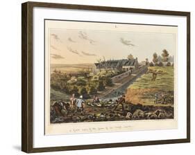 A Front View of the Farm of La Haye Sainte-James Rouse-Framed Giclee Print