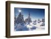 A Frosty and Sun Day Is in Mountains-Leonid Tit-Framed Photographic Print