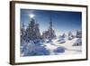 A Frosty and Sun Day Is in Mountains-Leonid Tit-Framed Photographic Print