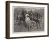 A Frosty Morning, Cavalry Horses at Exercise-John Charlton-Framed Giclee Print