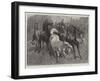 A Frosty Morning, Cavalry Horses at Exercise-John Charlton-Framed Giclee Print