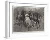 A Frosty Morning, Cavalry Horses at Exercise-John Charlton-Framed Giclee Print