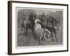 A Frosty Morning, Cavalry Horses at Exercise-John Charlton-Framed Giclee Print